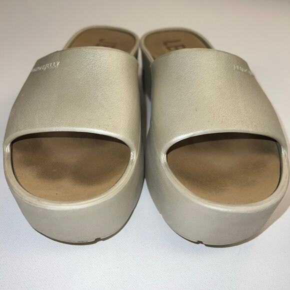 Lemon Jelly Sunny Molded Slide Platform Sandals Champagne Silver Size EU 41 (10) - Picture 4 of 12